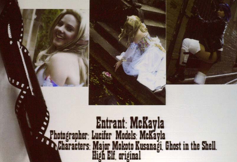 Entrant: McKayla; Photographer: Lucifer; Models: McKayla; Characters: Major Mokoto Kusanagi - Ghost in the Shell, High Elf - Original